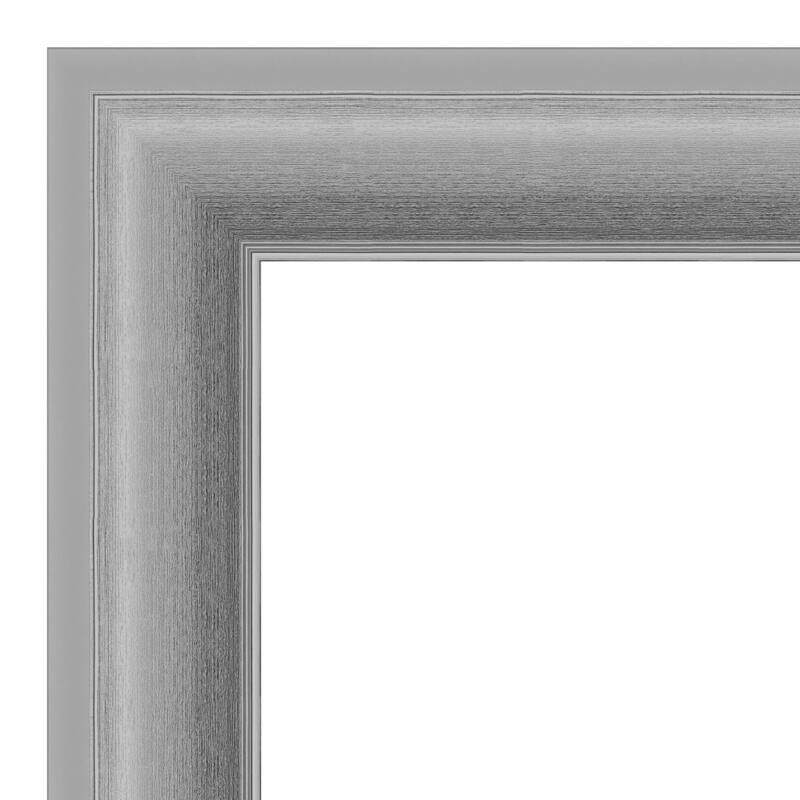 Peak Polished Nickel Framed Grey Corkboard Bulletin Board