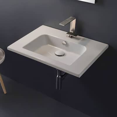 Nameeks Scarabeo 5210-One Hole Etra Sleek Rectangular Ceramic Wall