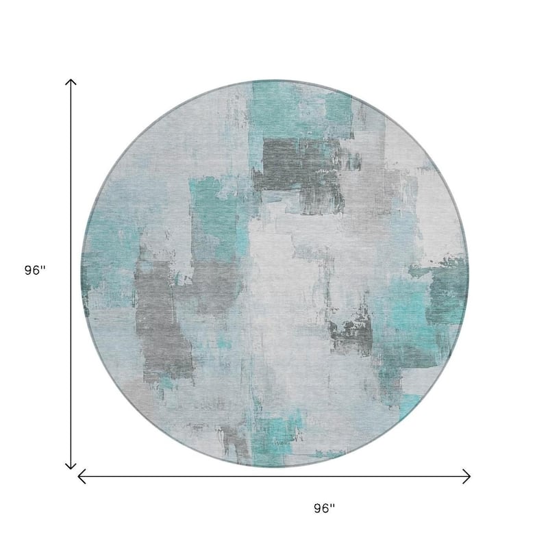 HomeRoots Abstract Transitional Rectangle Outdoor Rug
