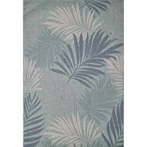 Domani Speak Tropical Palm Indoor / Outdoor Area Rug