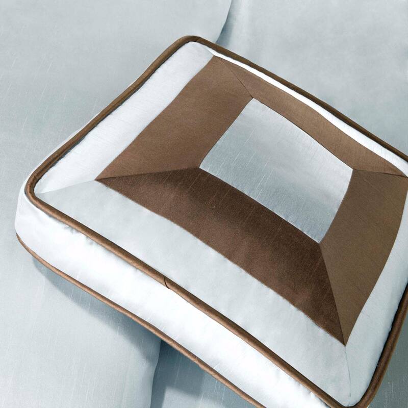 7 Piece Comforter Set Blue Queen