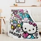 preview thumbnail 4 of 3, Sanrio Hello Kitty My Cute World Silk Touch Sherpa Throw Blanket