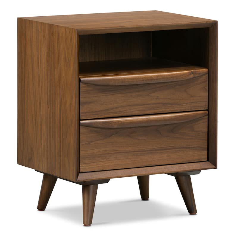 Poly & Bark Cura Nightstand in American Black Walnut