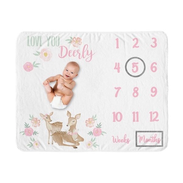 Baby monthly milestone blanket sale