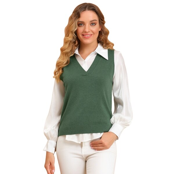 Womens pullover sweater vest