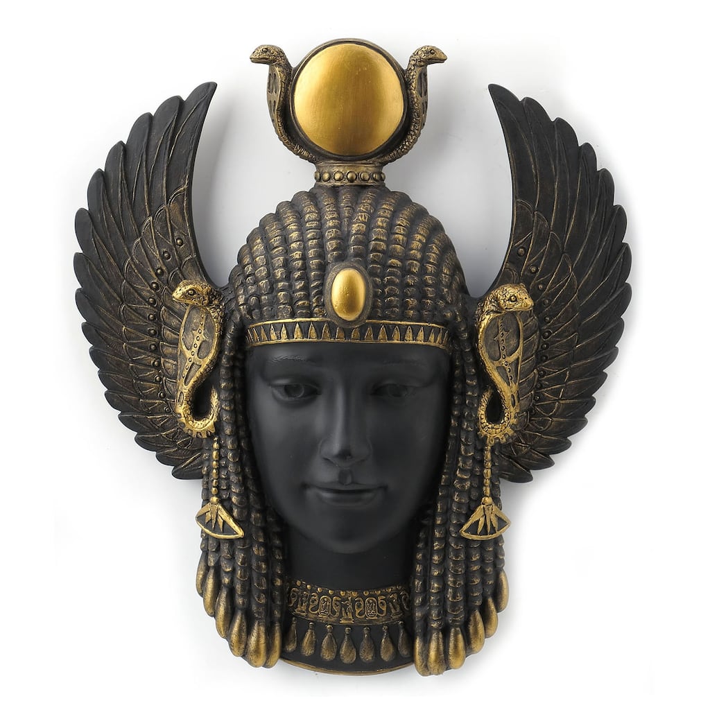 Veronese 9.7L Art Deco Egyptian Goddess Wall Plaque Resin Multicolor