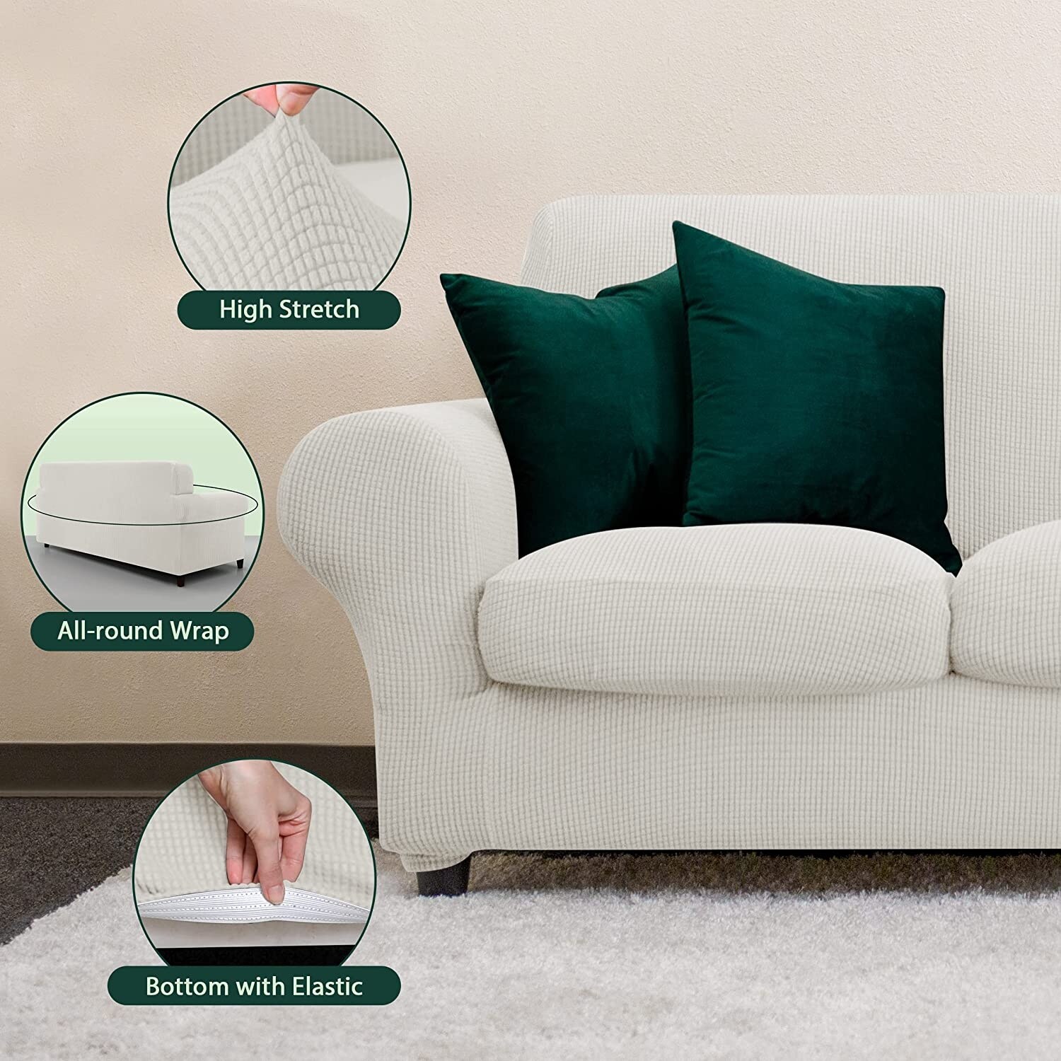 CHUN YI Sofa Cover with Separate Cushion Slipcover Stretch Cover Bed Bath Beyond 36628799