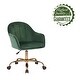 preview thumbnail 12 of 41, Porthos Home Xenos Swivel Velvet Office Task Chair