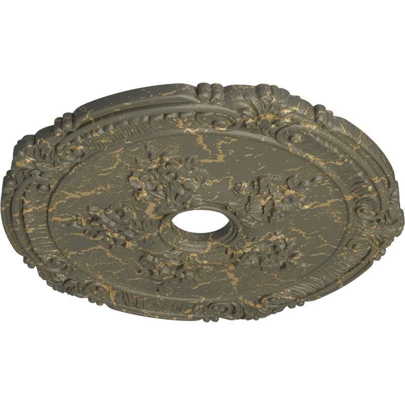 26"OD x 3 3/4"ID x 1 1/2"P Attica with Rose Ceiling Medallion