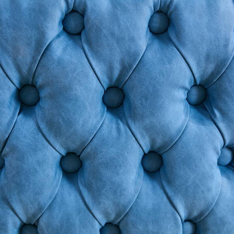 GDF Studio - Riveton Modern PU Upholstered Swivel Bar Stools with Adjustable Height and Tufted Back, Chrome Base (Set of 2)