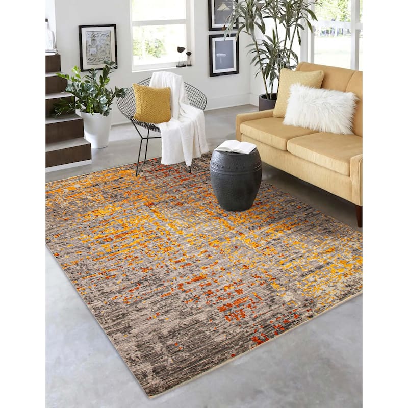 ECARPETGALLERY Hand-knotted Mystique Grey Wool Rug - 9' x 12' 5"