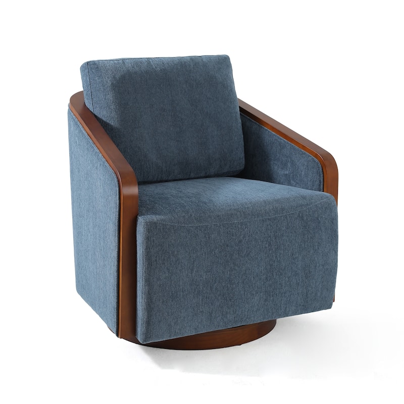 Modern Upholstered Swivel Accent Chair
