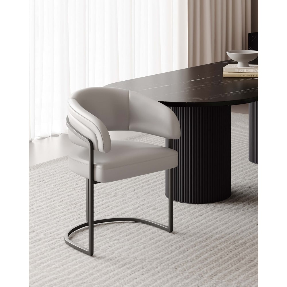 Manhattan Comfort Augusta Modern Leatherette Upholstered Dining Chair