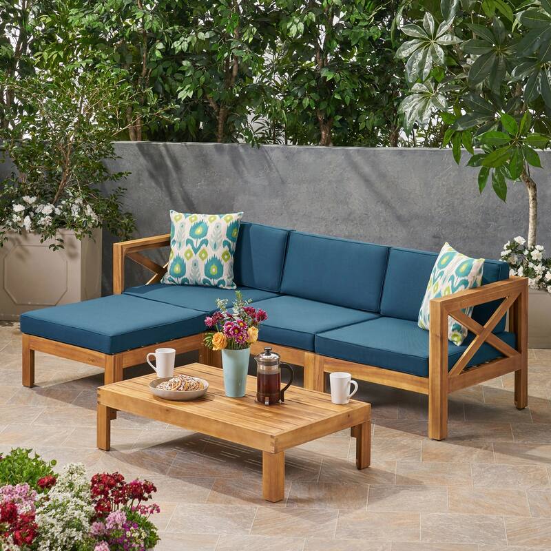 Outdoor L SHAPE SOFA SET,TEAK