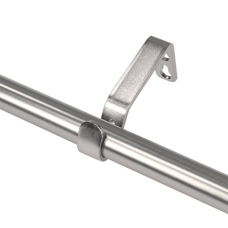 Lumi Home Furnishings Non-Adjustable Single Curtain Rod Brackets 3/4 in. (4-Piece)