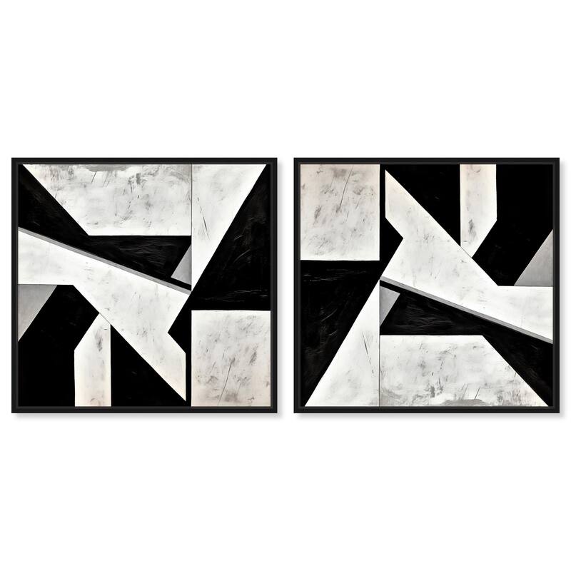 Brush Collection Blush Canvas by Art Remedy - 40" x 40" - Silver
