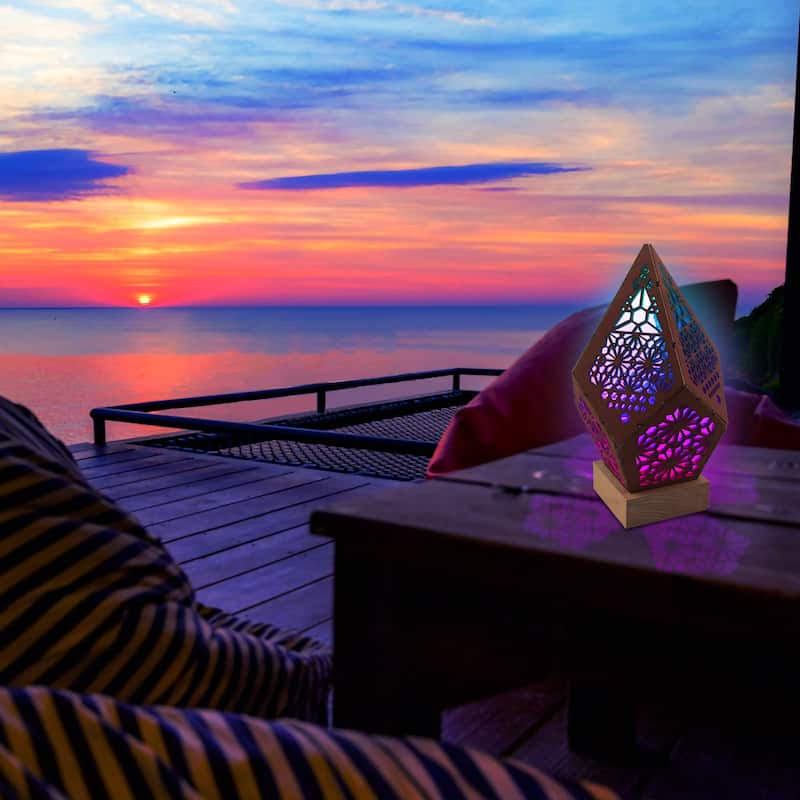 Modern Table Accent Lamp - Brown