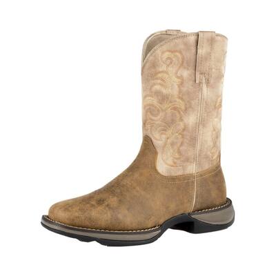 Roper Western Boots Mens Rubber Bottom Tan 09-020-1680-2773 TA