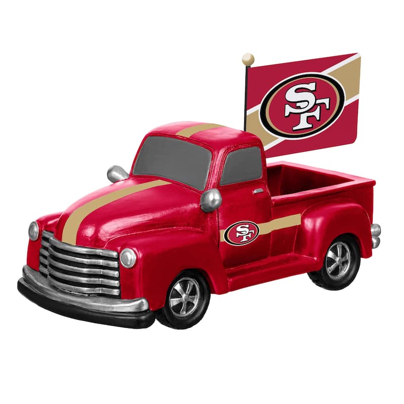 NFL Rally Truck Garden Statue with Team Flag