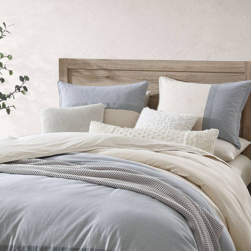 DKNY PURE Recycled Colorblock Duvet Set