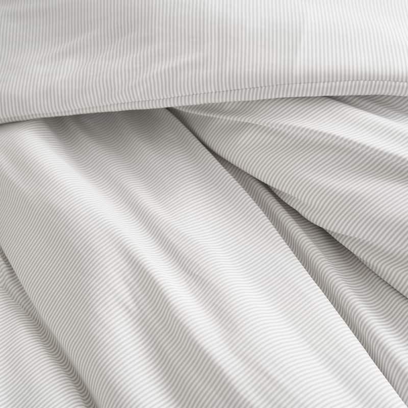 Cooler Than Cool - Coma Inducer® Oversized Comforter Set - Gray Stripe