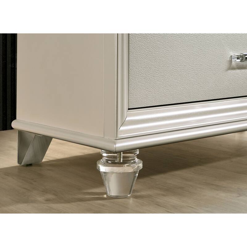 Xian Contemporary Solid Wood 5-Drawer Chest by Furniture of America
