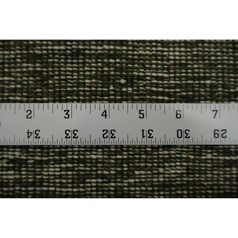 Hand Knotted Oriental 100% Wool Carpet Transitional Abstract Green Anatolian Area Rug - 6' 9'' X 4' 7''