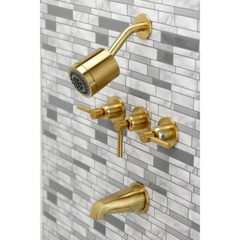 Concord Three-Handle Tub and Shower Faucet