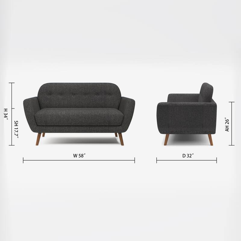 Artdeco Home - Carson Carrington Maglo Upholstered Loveseat