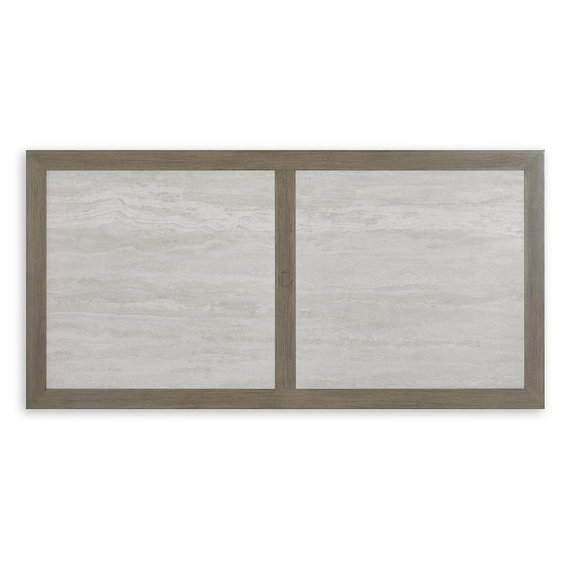 Signature Design by Ashley Rainier Ranch Brown/Beige Outdoor Dining Table - 42" W x 84" D x 29.5" H