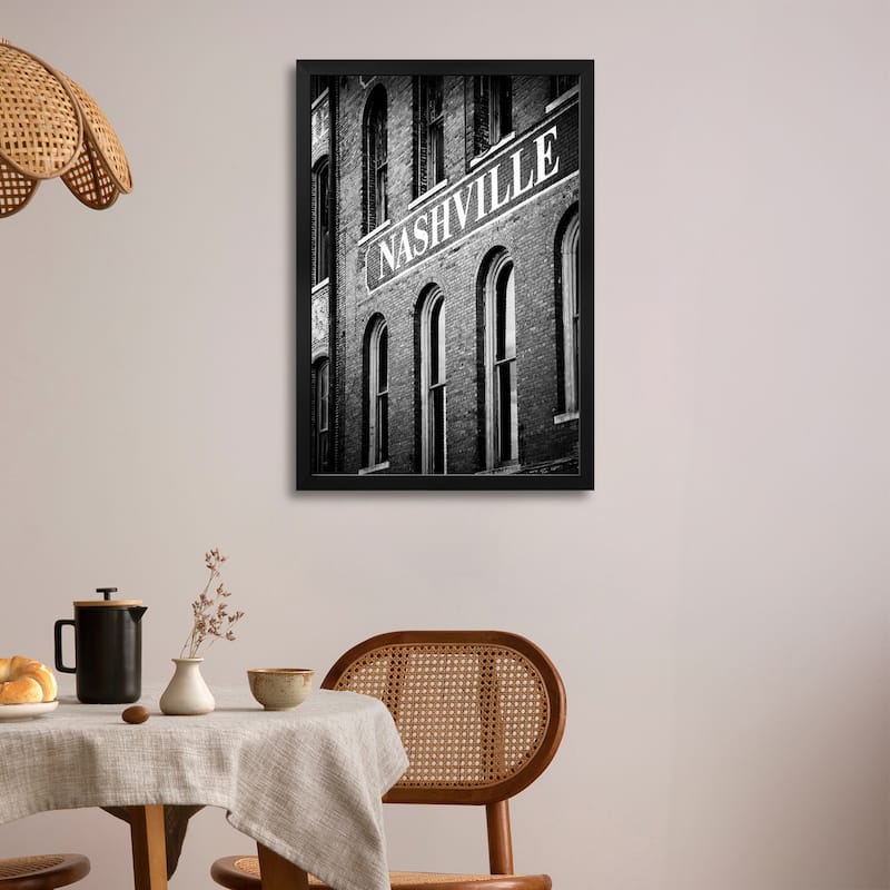 Nash Black And White Premium Framed Poster by Apryl Roland