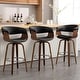 preview thumbnail 102 of 186, 26"/29" Faux Leather Swivel Bar Stools, Wood Counter Stool