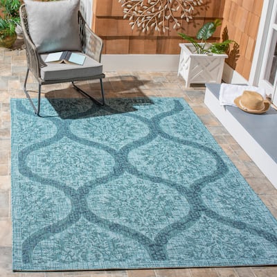 SAFAVIEH Courtyard Shelvie Indoor/ Outdoor Waterproof Patio Backyard Rug