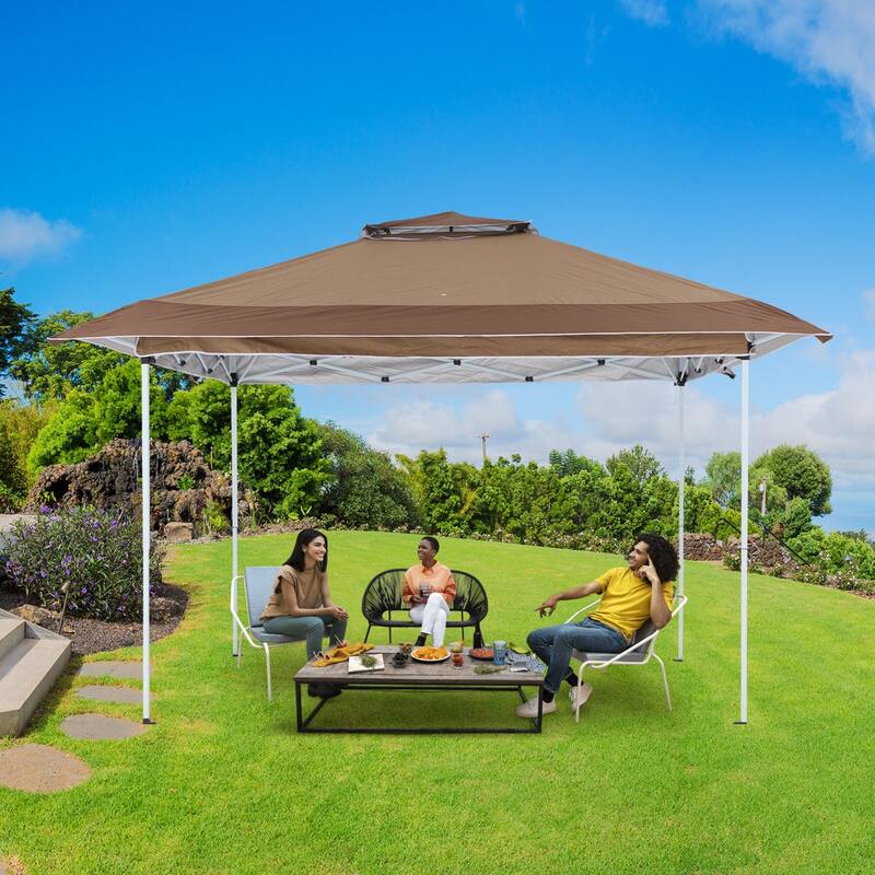 AVAWING 10x10 Pop Up Canopy Tent - Instant Shelter with UV Protection for Outdoor Events, Beach - Heavy Duty Steel Frame