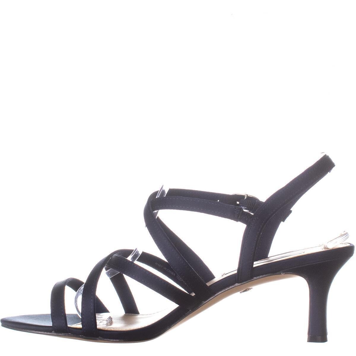 nina genaya strappy evening sandals navy