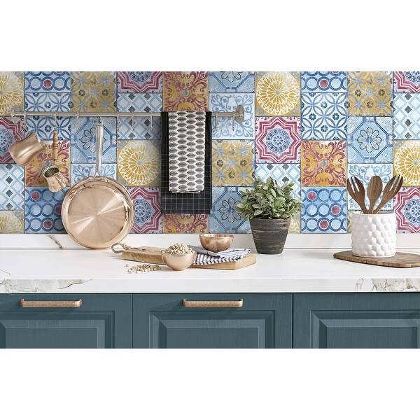 Shop Nextwall Moroccan Tile Peel And Stick Removable Wallpaper