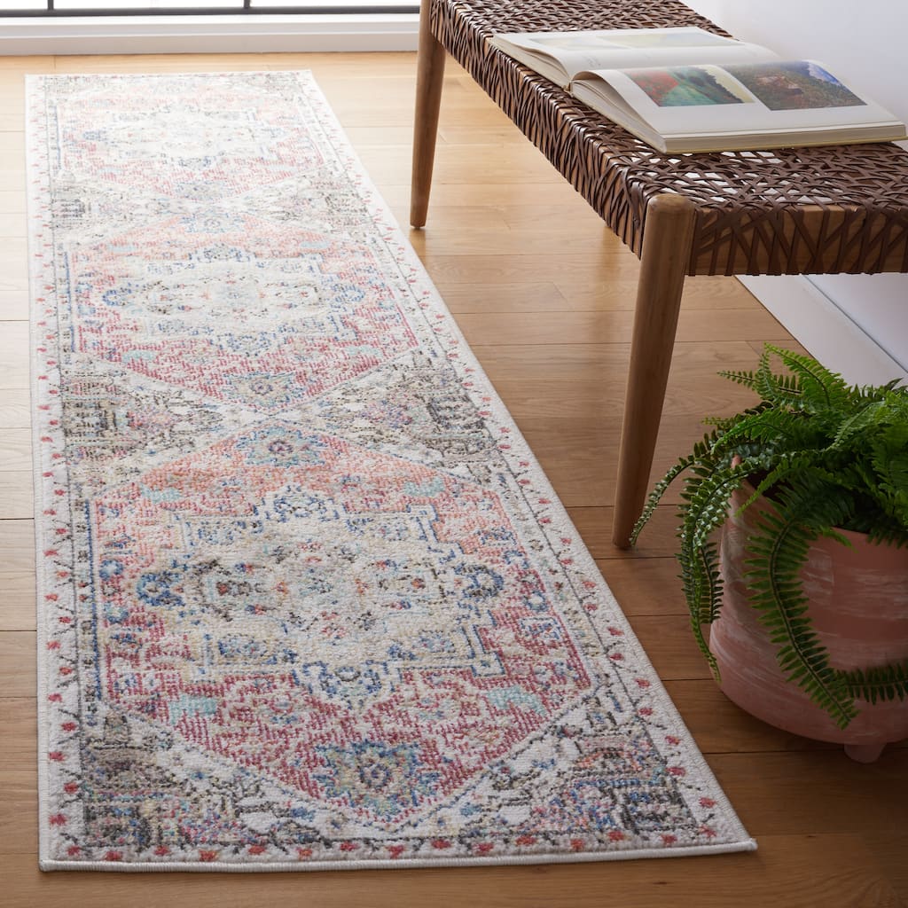 SAFAVIEH Phoenix Gretchen Shabby Chic Distressed Rug - 2'2" x 9' Runner