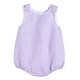 preview thumbnail 1 of 2, Classic Purple Gingham Bubble Romper