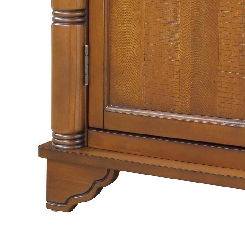 Mid Century 40" Sideboard Buffet Console Table with Adjustable Shelf