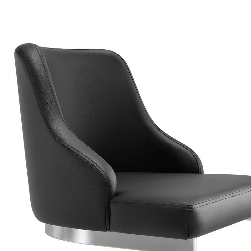 25.8'' Velvet/Leather Counter Height Bar Stools, Set of 2/3 - 36.6"H x 18.9"W x 20.5"D