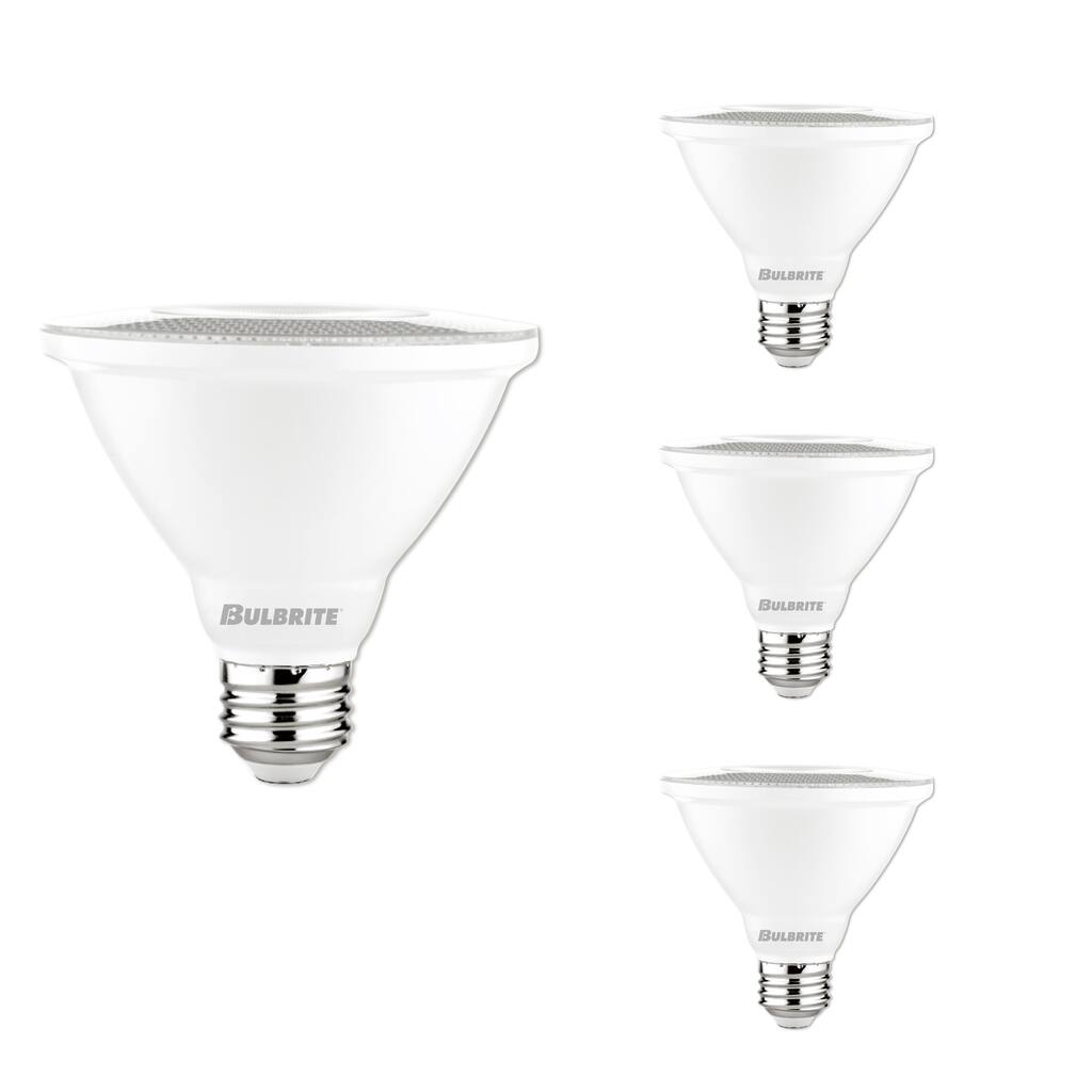 Bulbrite Pack of (4) 10 Watt Dimmable Flood PAR30 Short Neck Medium ...