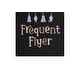 preview thumbnail 3 of 2, Frequent Flyer Witch Broom Halloween Embroidered Cotton Waffle Weave Kitchen Towel