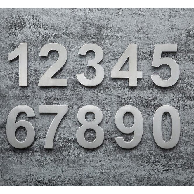 Qt Modern House Number Extra Large 10 Inch Brushed Stainless Steel Overstock 28845680 Extra large house number outdoor house number plate yellow house number sign big number house outdoor building door numbers house number steel big house number plate unique door numbers chanel house decoration. qt modern house number extra large 10 inch brushed stainless steel