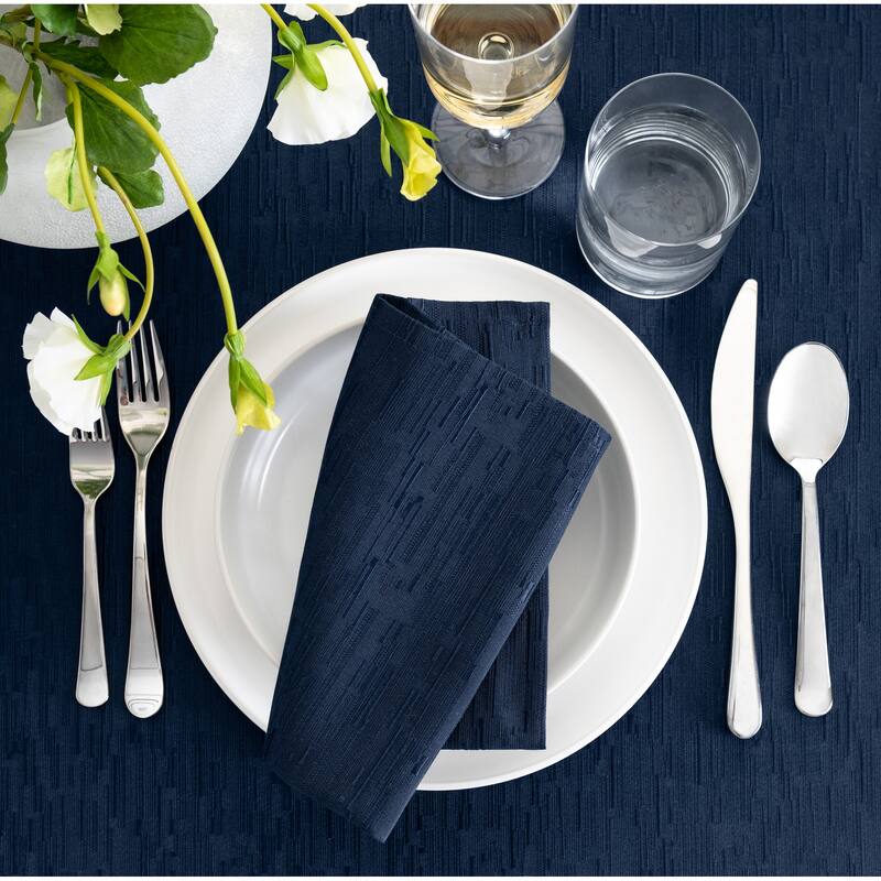 Continental Solid Texture Water and Stain Resistant Napkins, Set of 4