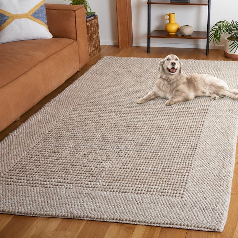 SAFAVIEH Handmade Natura Hendrien Farmhouse Wool Rug - 8' x 10' - Beige