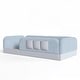 preview thumbnail 25 of 124, Twin/Full/Queen Teddy Fleece Floor Bed with Upholstered Safety Rails and Pocket