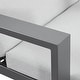 preview thumbnail 49 of 62, Benton Modern Aluminum Lounge Outdoor Double Chaise with Cushion - N/A