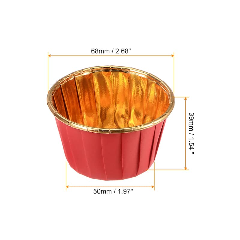 Cupcake Cups, 100pcs Aluminum Foil Standard Cupcake Liners