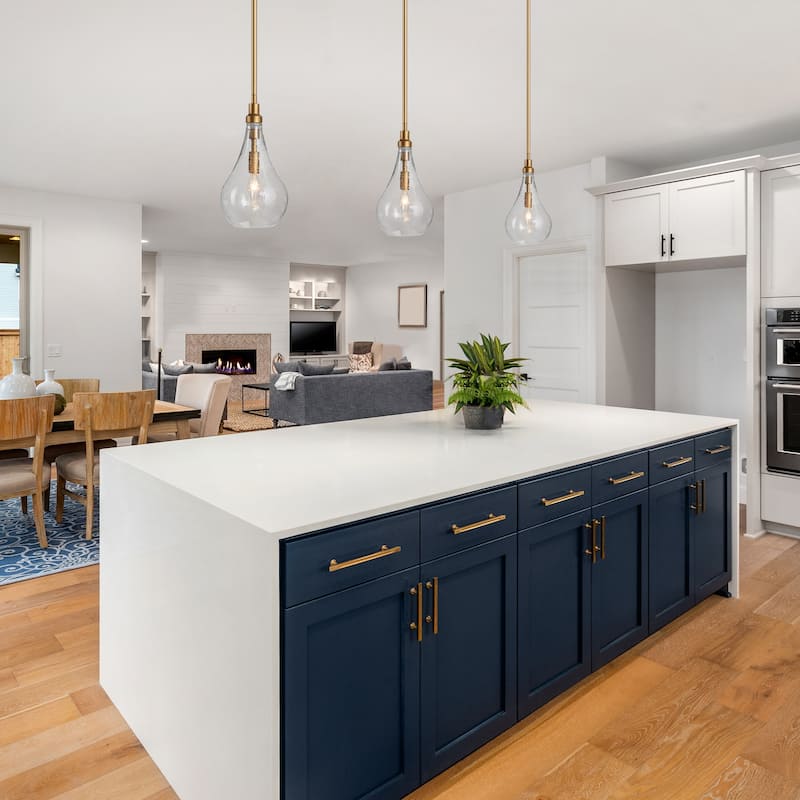 Marro Modern Farmhouse Mini Pendant Seeded Glass Teardrop Islands Lights Kitchen Dining Room