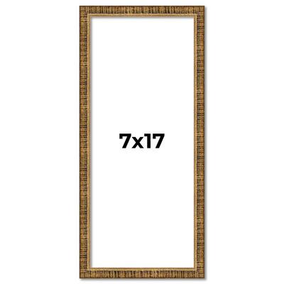7x17 Frame Gold Picture Frame - Complete Modern Photo Frame Includes